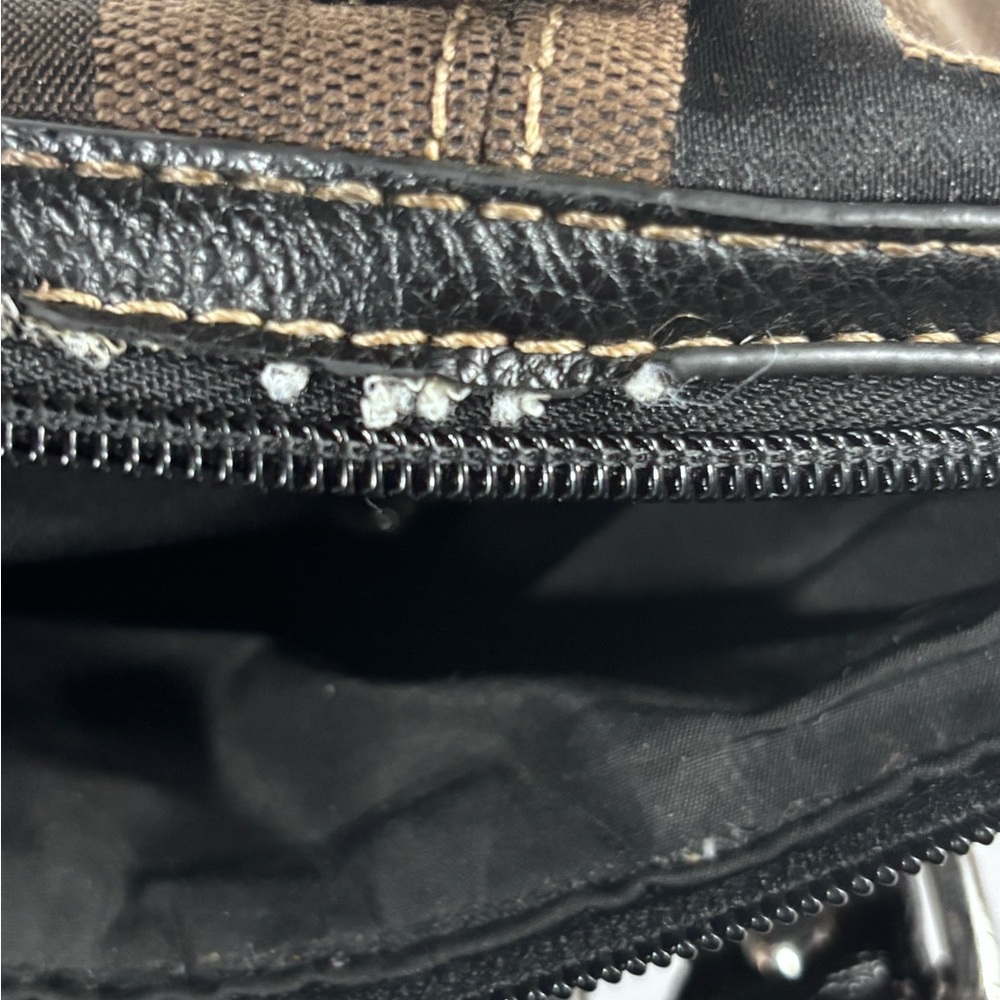 Nine West Black‎ and Brown Patterned Satchel - Picture 8 of 8
